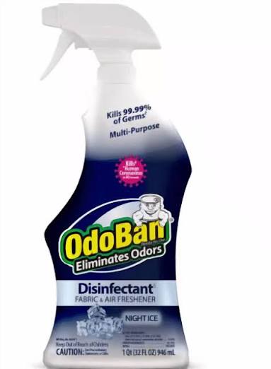 Odoban Disinfectant Fabric & Air Freshener Night Ice 33 oz