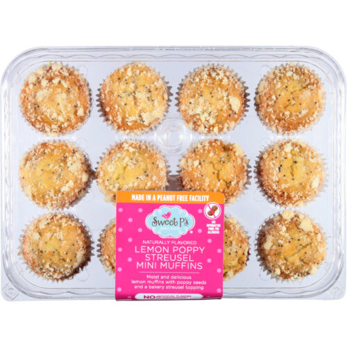 Sweet P’s Lemon Poppy Streusel Mini Muffins 10.3 oz