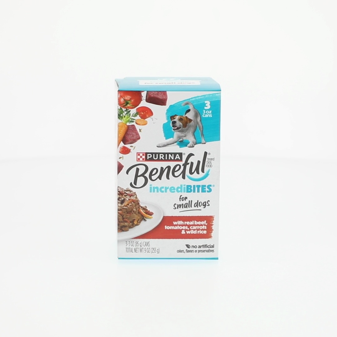 Purina Beneful Incredibites with Beef, Tomatoes, Carrots  and Wild Rice Small Dogs 9 oz