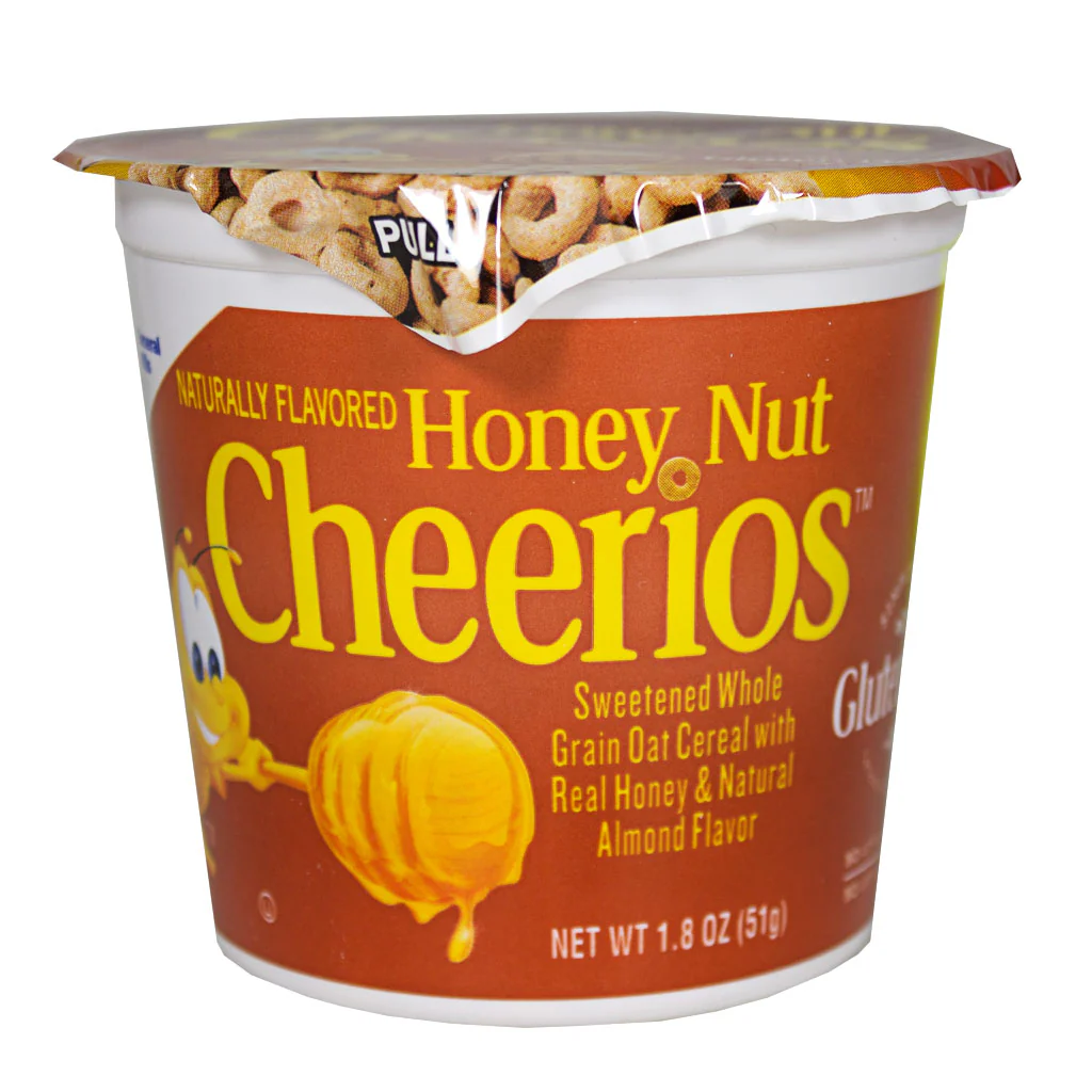 Honey Nut Cheerios Cereal Cup 1.8 oz