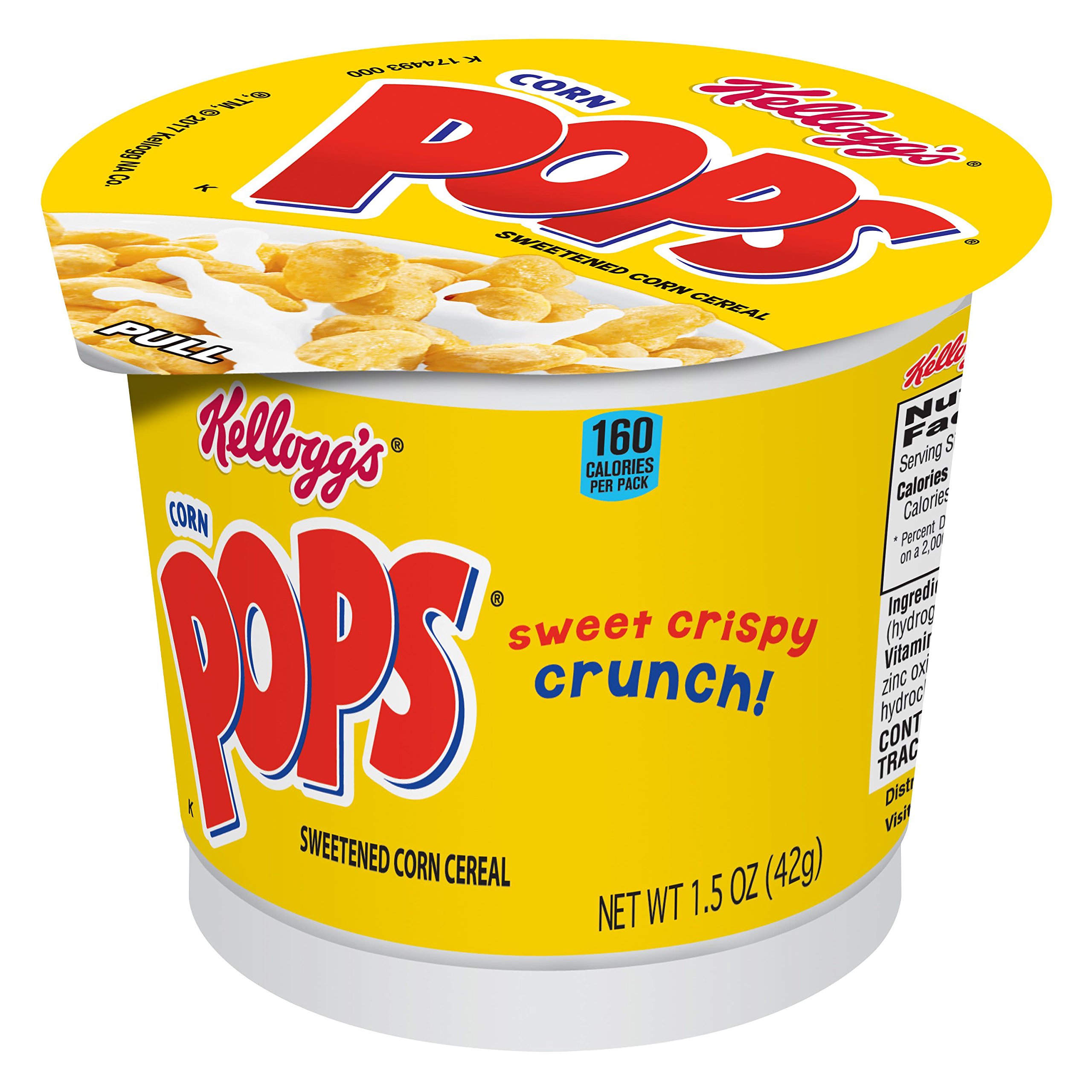 Kelloggs Corn Pops Cereal Cup 1.3 oz