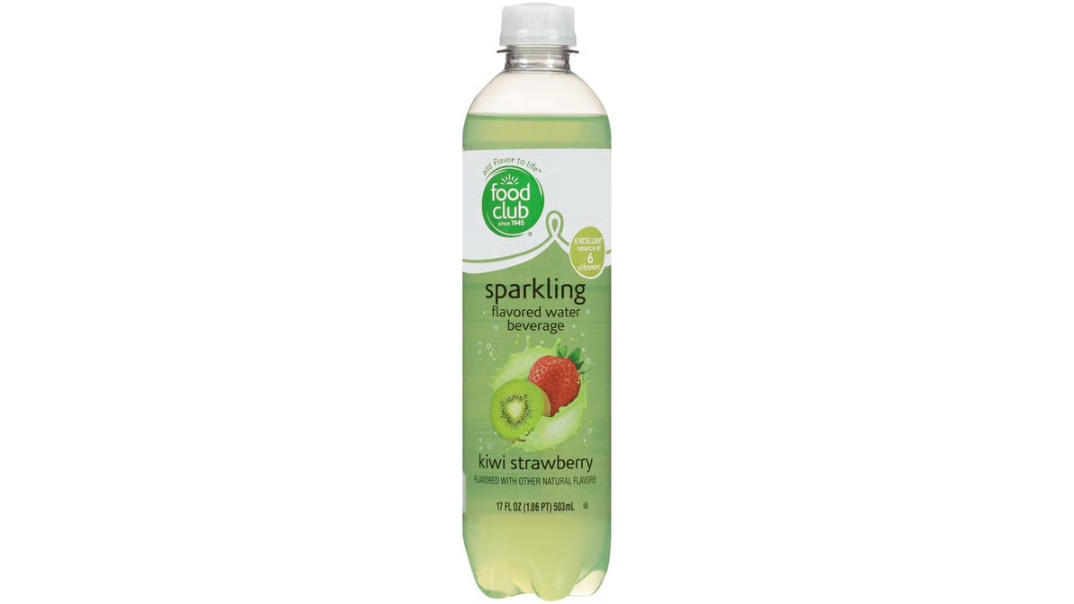 Food Club Sparkling Water Kiwi Strawberry 17 oz