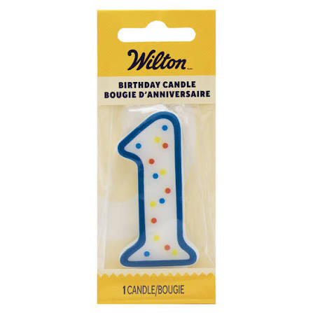 Wilton Birthday Numeral Candle #1