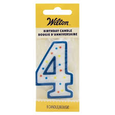 Wilton Birthday Numeral Candle #4