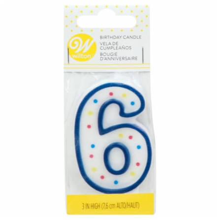 Wilton Birthday Numeral Candle #6