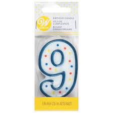 Wilton Birthday Numeral Candle #9