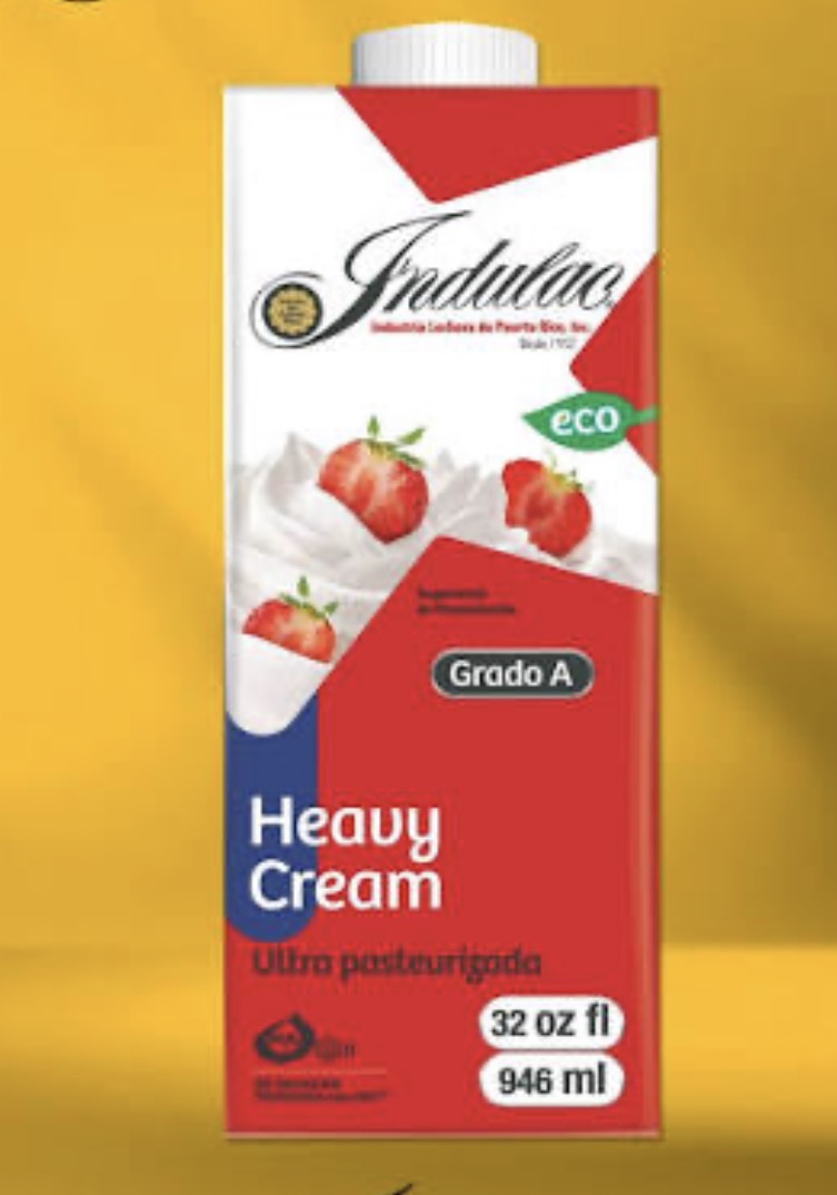Indulac UHT Heavy Cream 32 oz