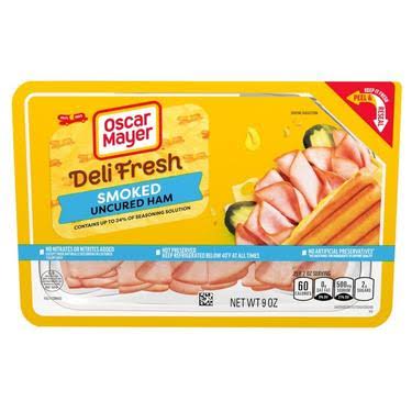 Oscar Mayer Deli Fresh Smoked Uncured Ham 9 oz
