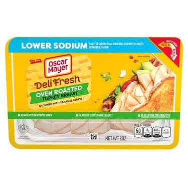 Oscar Mayer Deli Fresh Smoked Turkey Breast Lower Sodium 8 oz