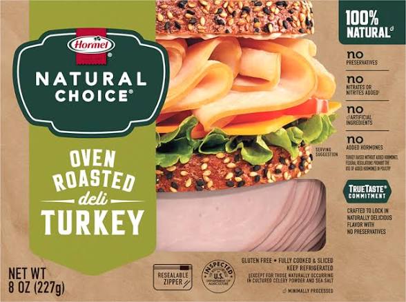 Hormel Natural Choice Oven Roasted Deli Turkey 8 oz