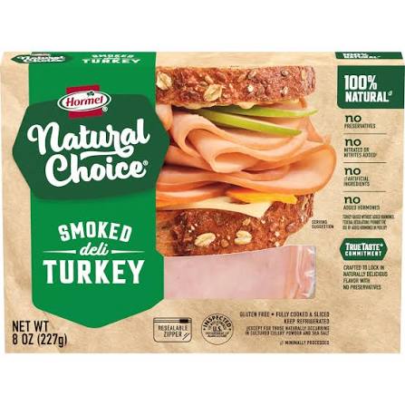 Hormel Natural Choice Smoked Deli Turkey 8 oz