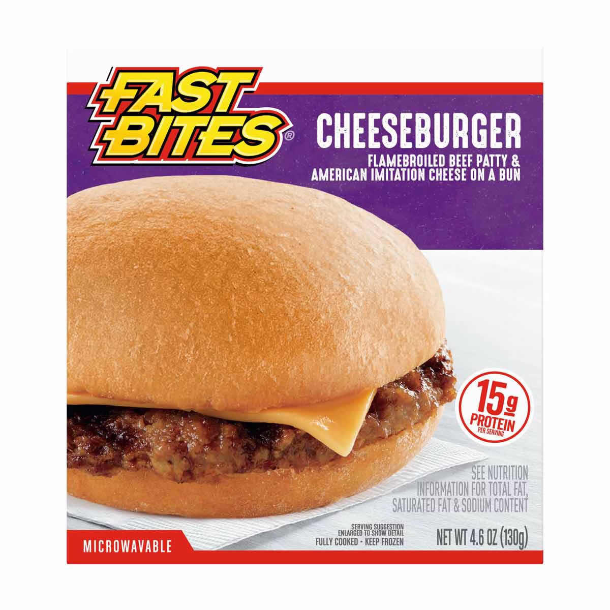 Fast Bites Cheeseburger 4.6 oz