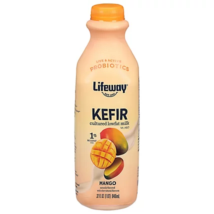 Lifeway Probiotic Kefir 1% Milkfat Mango 32 oz