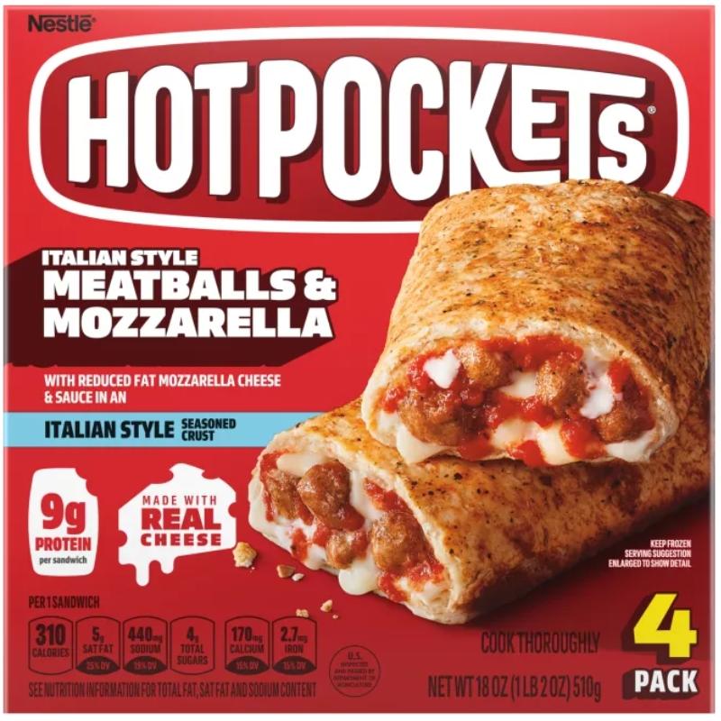 Hot Pockets Meatballs & Mozzarella Italian Style 18 oz