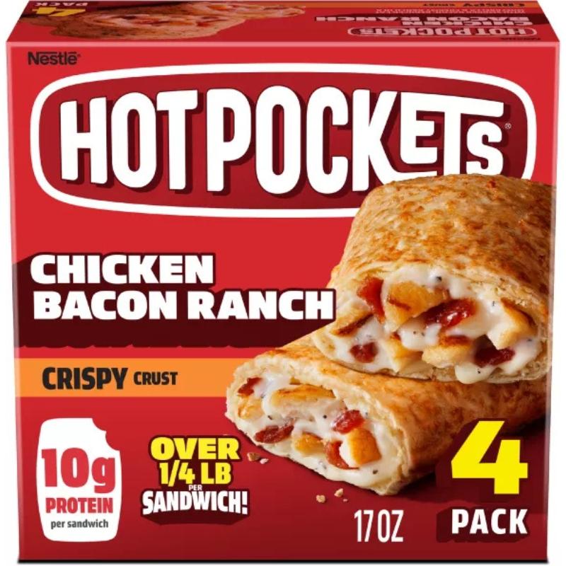 Hot Pockets Chicken Bacon Ranch Crispy Crust 17 oz