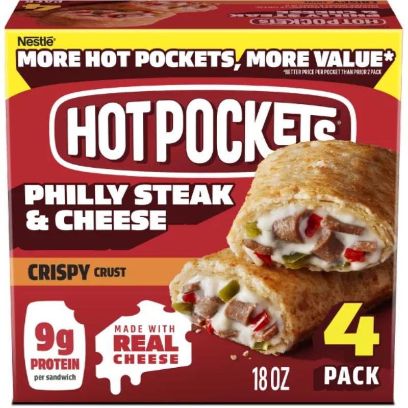 Hot Pockets Philly Steak & Cheese Crispy Crust 18 oz