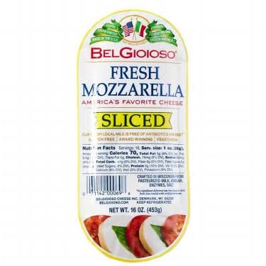BelGioioso Sliced Mozzarella 16 oz