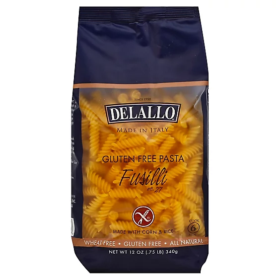 DeLallo Gluten Free Corn & Rice Pasta Fusilli 12 oz