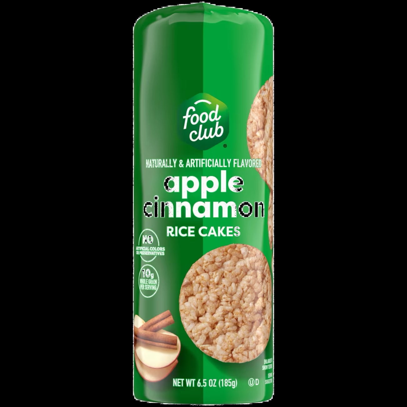 Food Club Apple Cinnamon Rice Cakes 6.56 oz