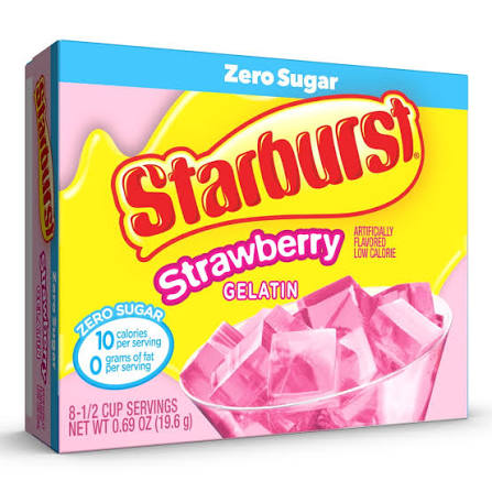 Starburst Zero Sugar Strawberry Gelatin 0.69 oz