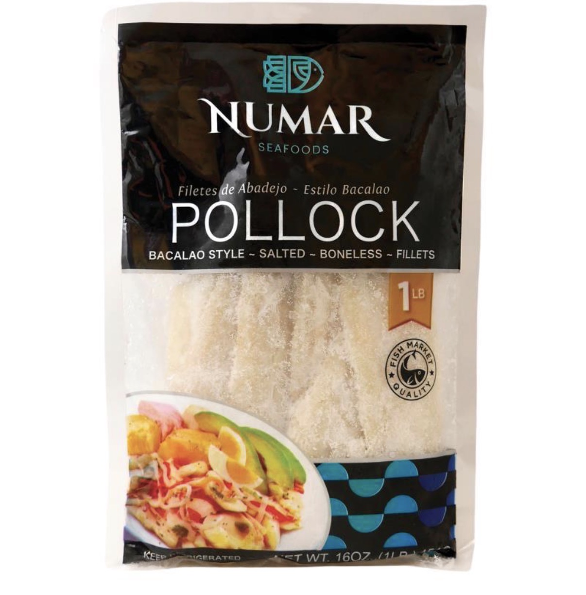 Numar Salted Pollock Fillets 1 lb