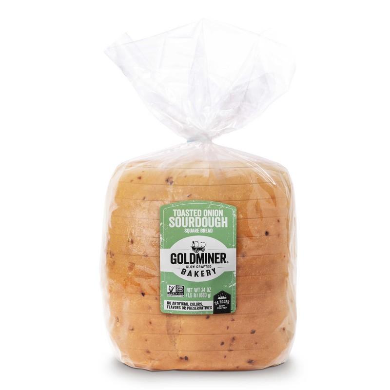 Goldminer Sourdough Toasted Onion Square Bread 24 oz