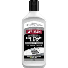 Weiman Stainless Steel Cookware & Sink Cleaner 8 oz