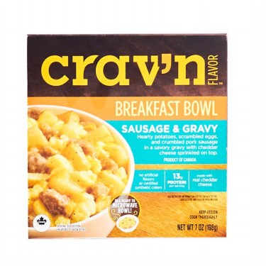 Crav'n Flavor Breakfast Bowl – Sausage & Gravy (7 oz)