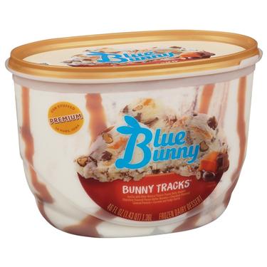 Blue Bunny Bunny Tracks Ice Cream 46 oz 