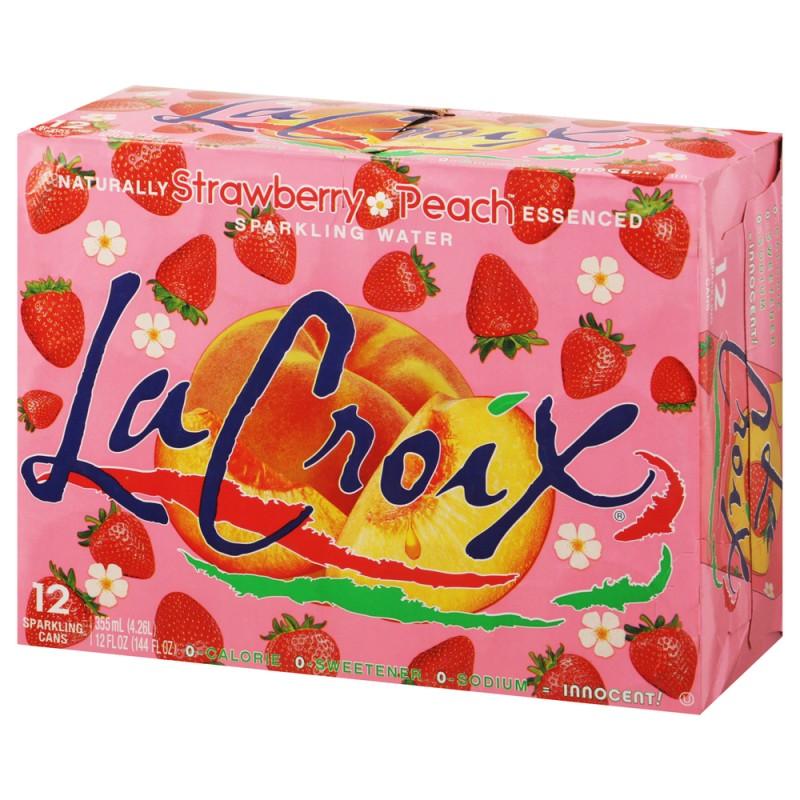 LaCroix Sparkling Water Strawberry Peach 12-12 oz