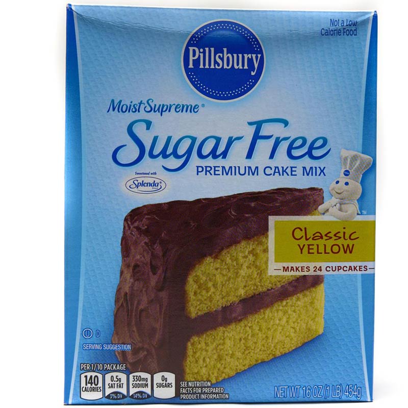 Pillsbury Zero Sugar Cake Mix Classic Yellow 16 oz