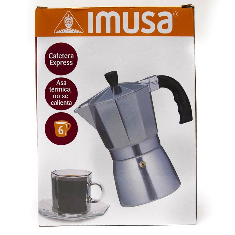 Imusa Cafetera / Aluminum Coffee Maker 6 Cups
