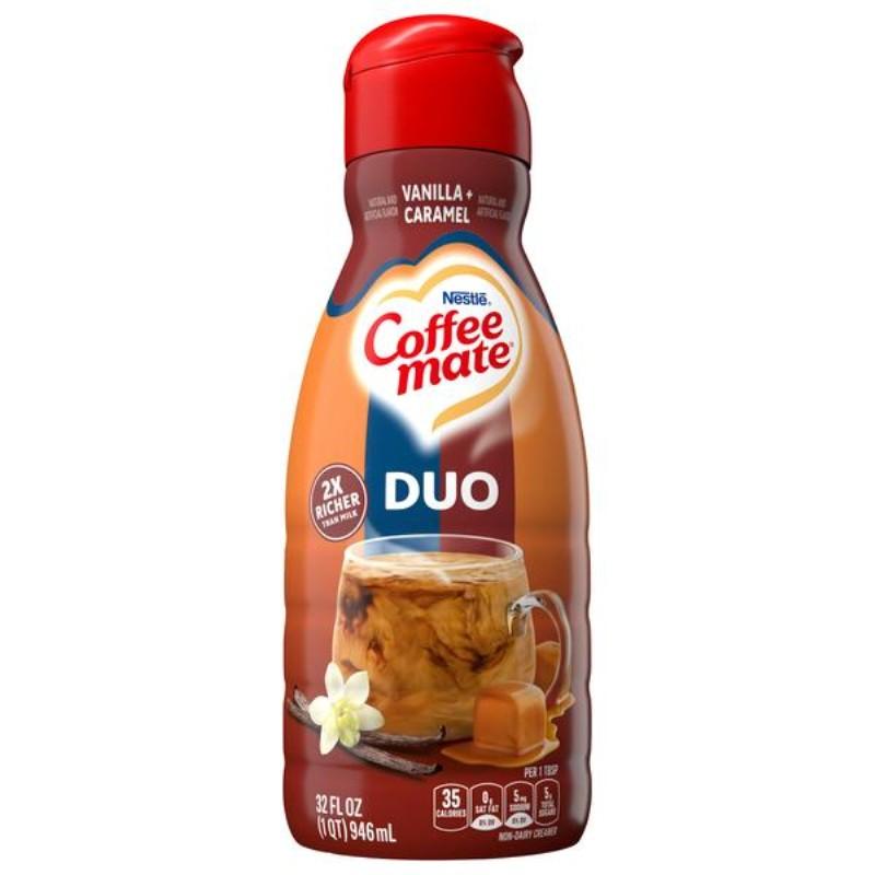 Coffee-Mate DUO Vanilla + Caramel Latte Creamer 32 oz