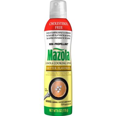 Mazola Non-Propellant Butter Flavored Canola Cooking Spray 6 oz