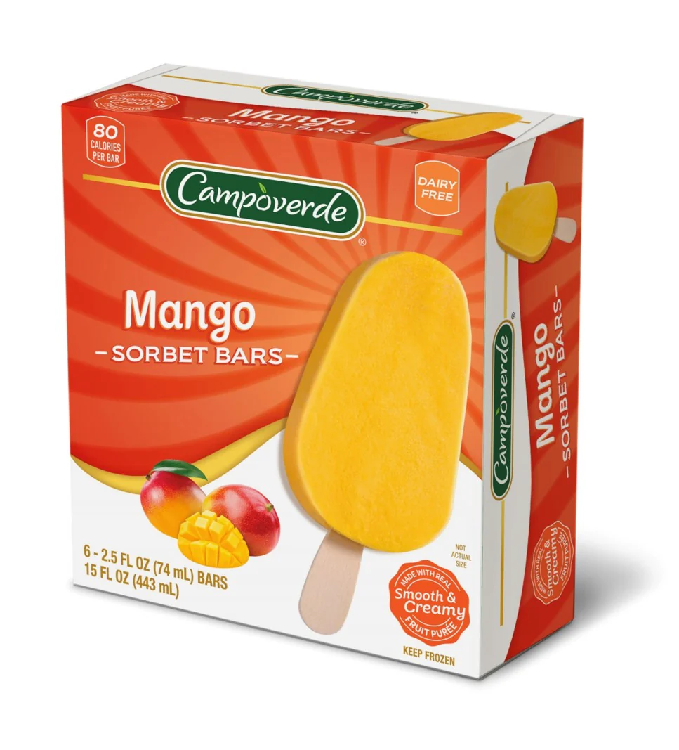 Campoverde Mango Sorbet Bars 6 ct 