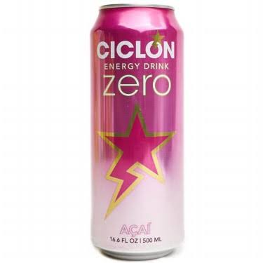Ciclón Energy Drink Zero Acai 16 oz
