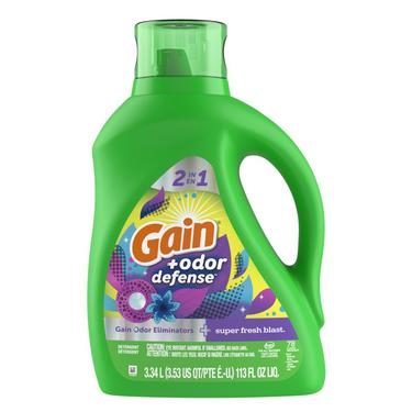Gain Odor Defense Super Fresh Blast Liquid Detergent 88 oz