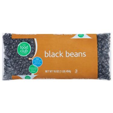 Food Club Black Beans 16 oz