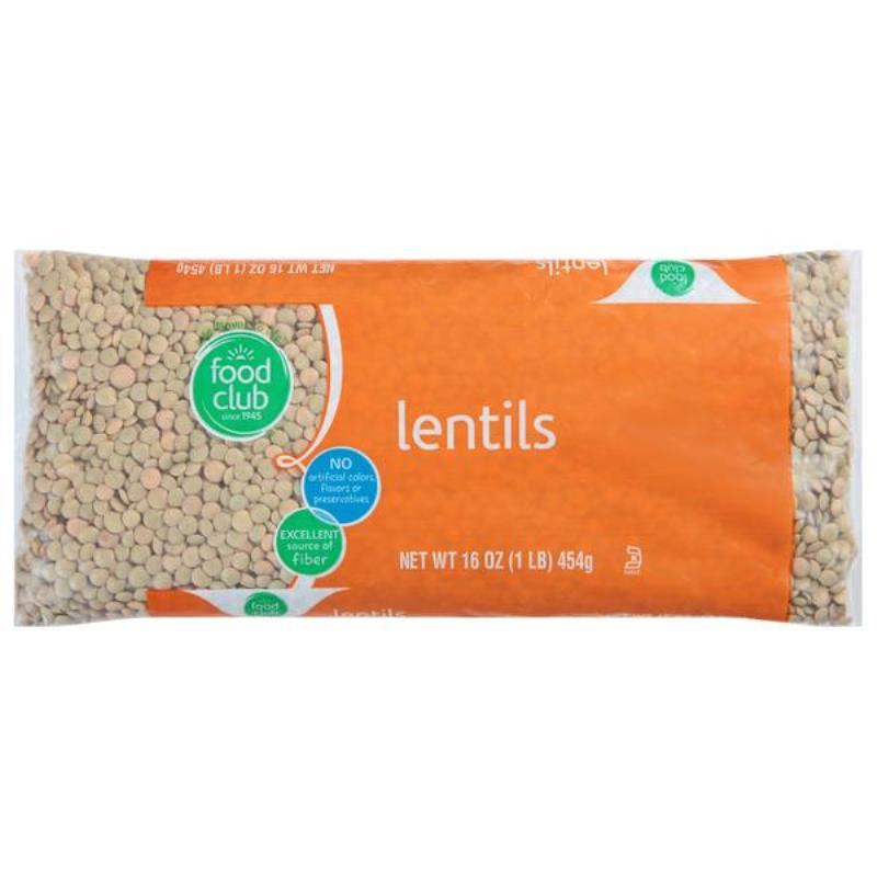 Food Club Lentils / Lentejas 16 oz