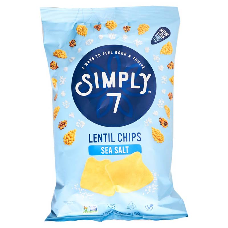 Simply 7 Lentil Chips Sea Salt 4 oz 