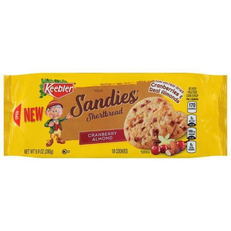 Keebler Sandies Cranberry Almond Shortbread Cookies 9.9 oz