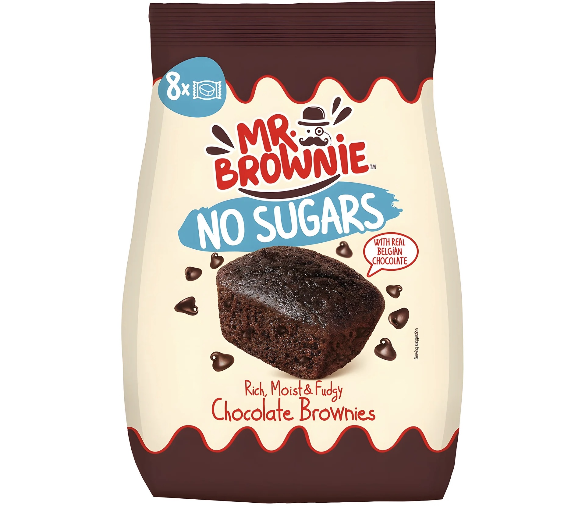 Mr. Brownie Chocolate Brownies No Sugars 7.05 oz