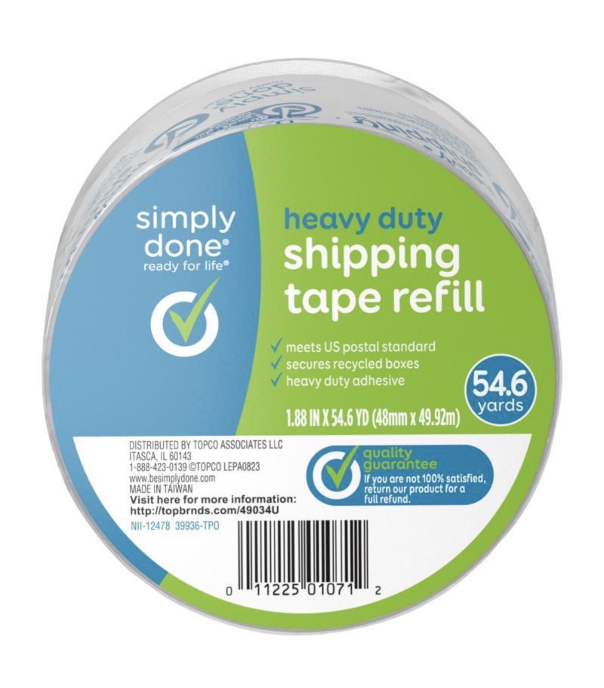 Simply Done Heavy Duty Shipping Tape 54.6 yards 