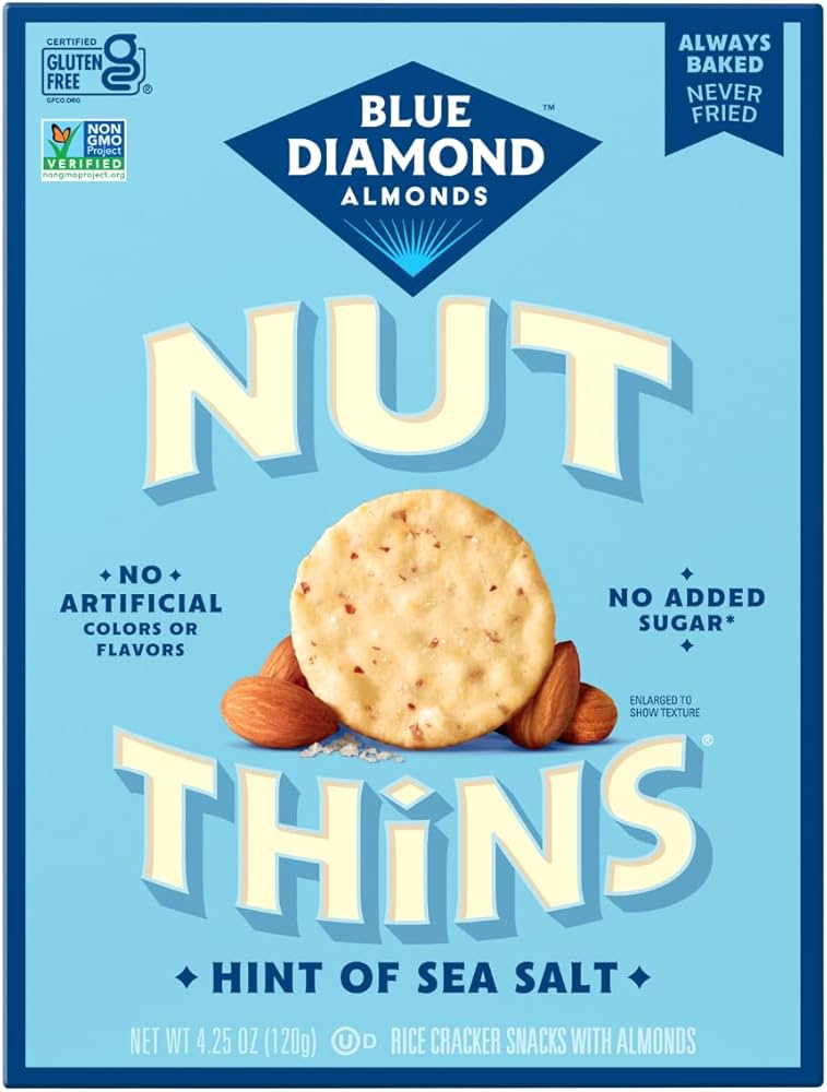 Blue Diamond Almond Nut-Thins with Hint of Salt 4.25 oz