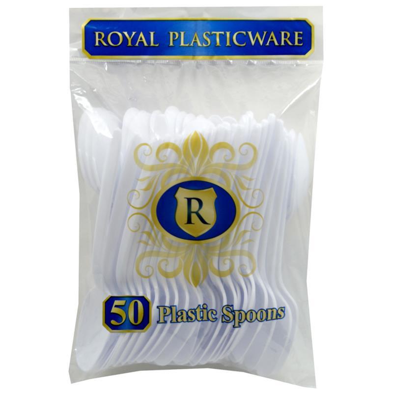 ROYAL PASTICWARE PLASTIC SPOONS 50 CT