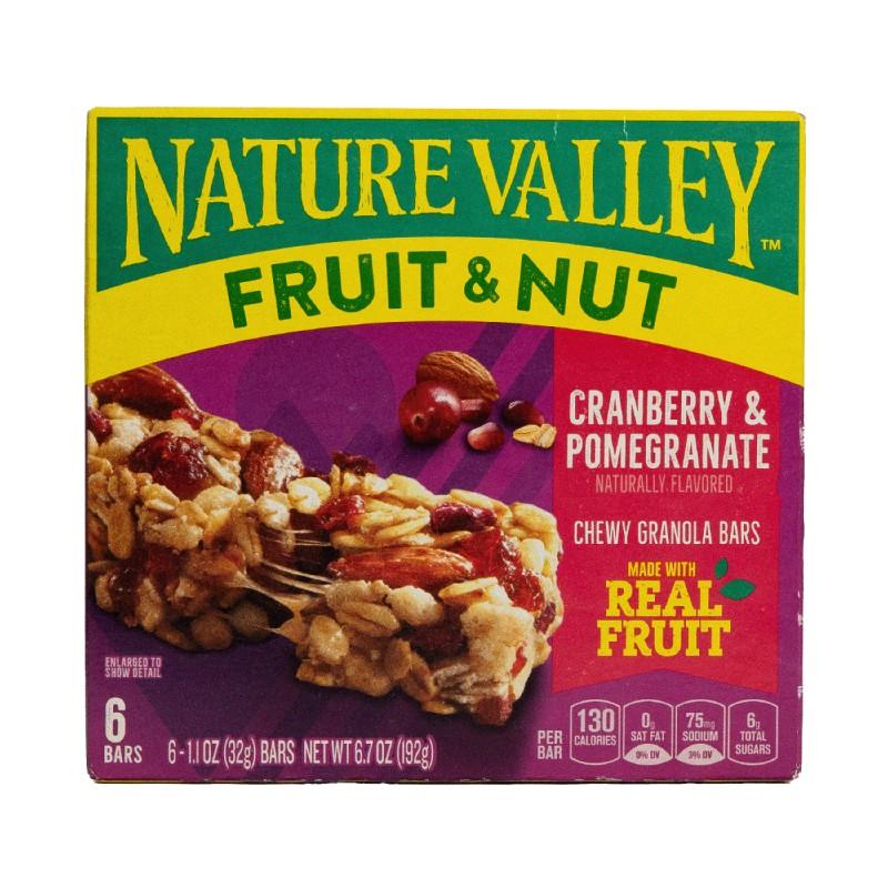 Nature Valley Fruit & Nut Cranberry & Pomegranate 6 ct