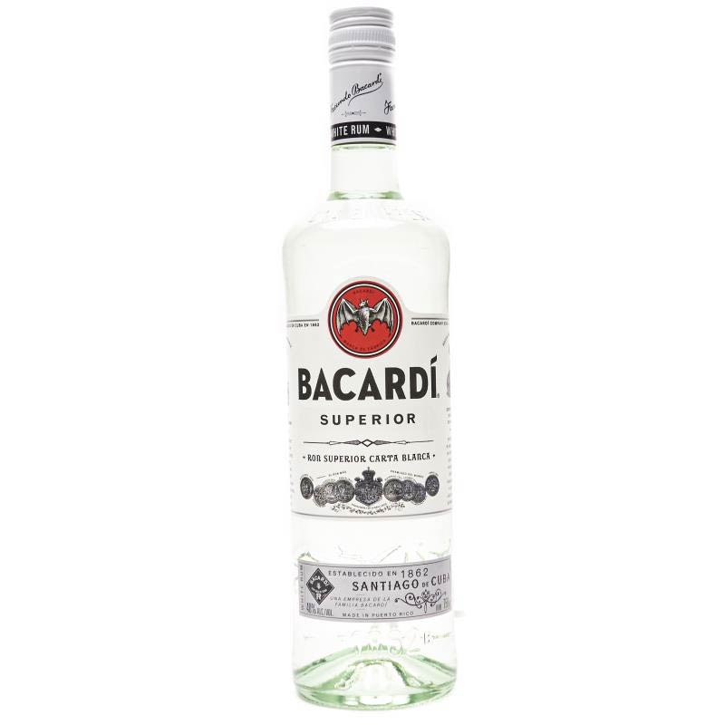 BACARDI RON BLANCO SUPERIOR 750 ML