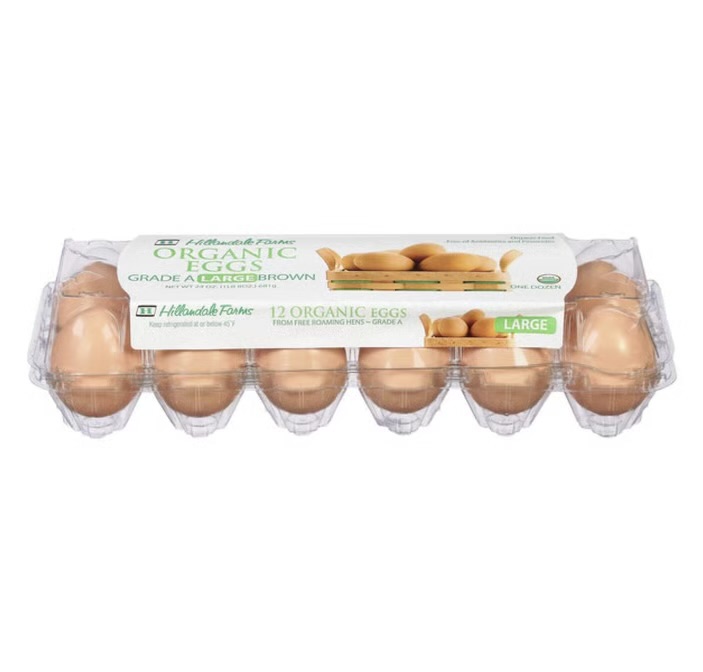 Hillandale Farms Organic Large Eggs 12 ct