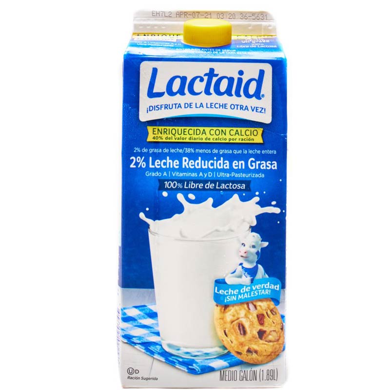 Lactaid Leche Reducida en Grasa con Calcio 2% 64 oz