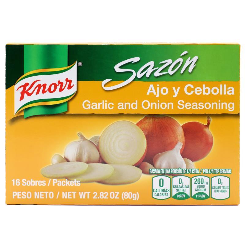 Knorr Sazón con Ajo y Cebolla 16 ct